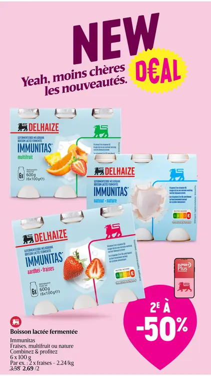 Offre: Boisson lactée fermentée Immunitas