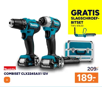 Aanbieding: COMBISET CLX224SAX1 12V