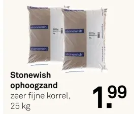 Aanbieding: Stonewish ophoogzand