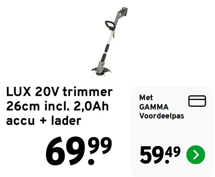 Aanbieding: 20V trimmer 26 cm