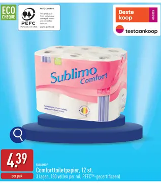 Aanbieding: Comforttoiletpapier