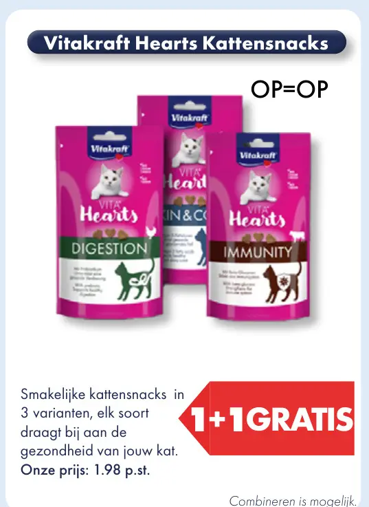 Aanbieding: Hearts Kattensnacks