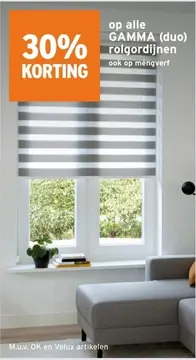 Aanbieding: GAMMA (duo) rolgordijnen
