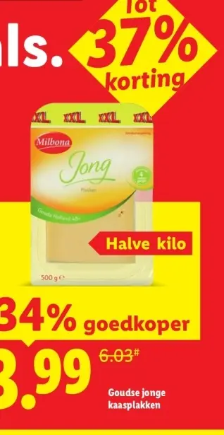Aanbieding: Goudse jonge kaasplakken