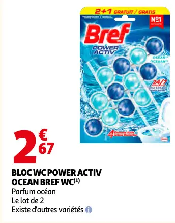 Offre: Bloc wc power activ ocean Bref wc