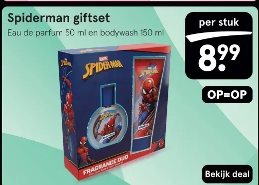 Aanbieding: Spiderman giftset