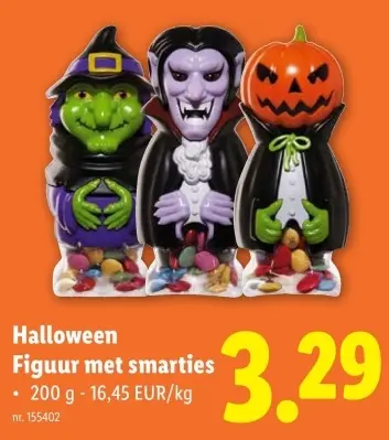Aanbieding: Halloween Figuur met smarties