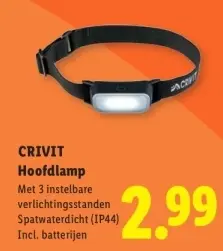 Aanbieding: CRIVIT Hoofdlamp