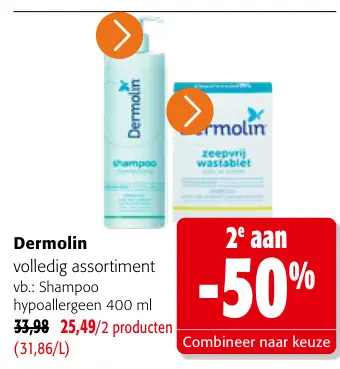 Promotie: Volledig assortiment Dermolin