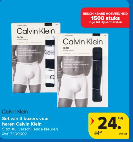 Promotie: Set van 3 boxers voor heren