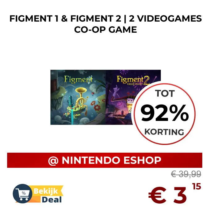 Aanbieding: Figment 1 & Figment 2 | 2 videogames co-op game