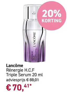 Aanbieding: Lancôme Rénergie H.C.F Triple Serum