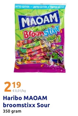 Aanbieding: MAOAM broomstixx Sour
