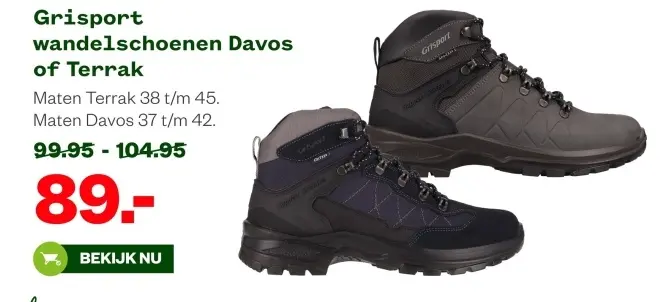 Aanbieding: wandelschoenen Davos of Terrak