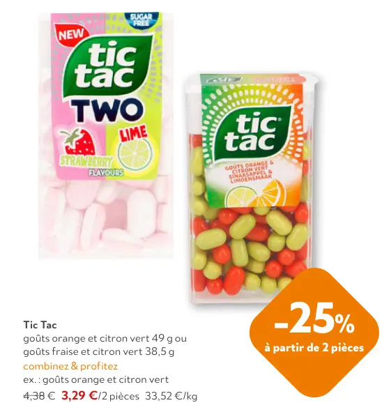 Offre: Tic Tac