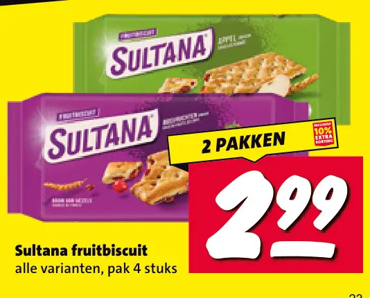 Aanbieding: fruitbiscuit