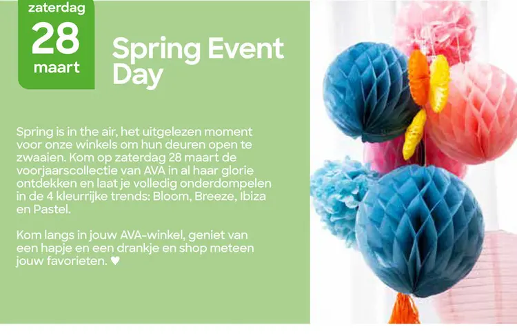 Promotie: Spring Event Day