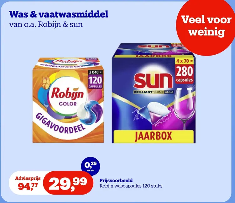 Promotie: Was & vaatwasmiddel