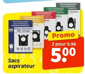 Offre: Sacs aspirateur