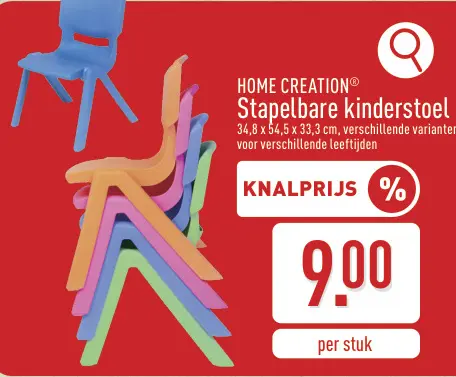 Promotie: Stapelbare kinderstoel