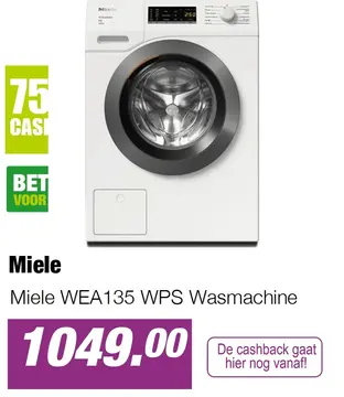 Aanbieding: Miele WEA135 WPS Wasmachine