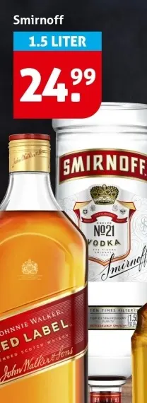 Aanbieding: Smirnoff No. 21 Vodka