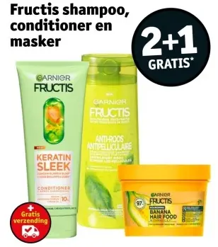 Promotie: Fructis shampoo, conditioner en masker