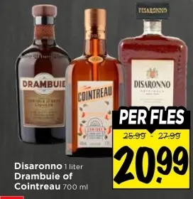 Disaronno, Drambuie or Cointreau