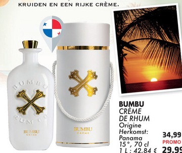 Offre: BUMBU CREME DE RHUM