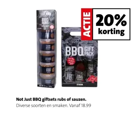 Aanbieding: Not Just BBQ giftsets rubs of sausen