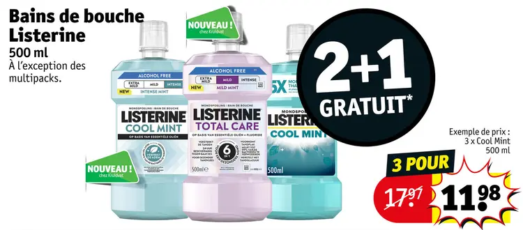 Offre: Bains de bouche