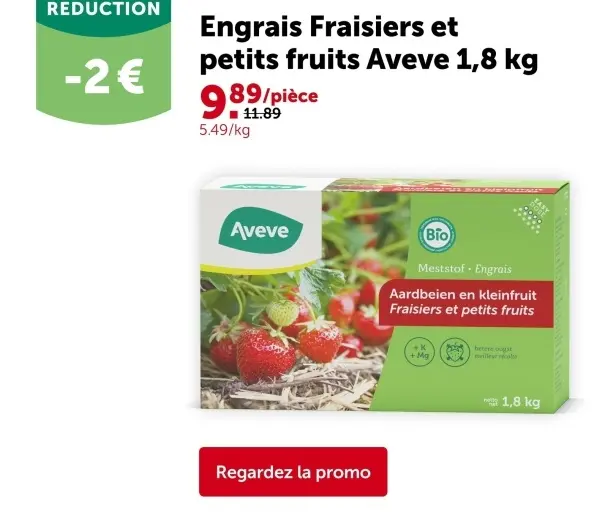 Offre: Engrais Fraisiers et petits fruits