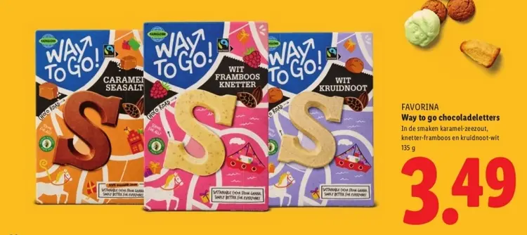 Aanbieding: chocoladeletters