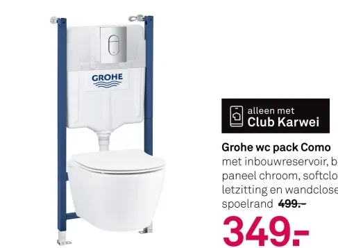 Aanbieding: Grohe wc pack como