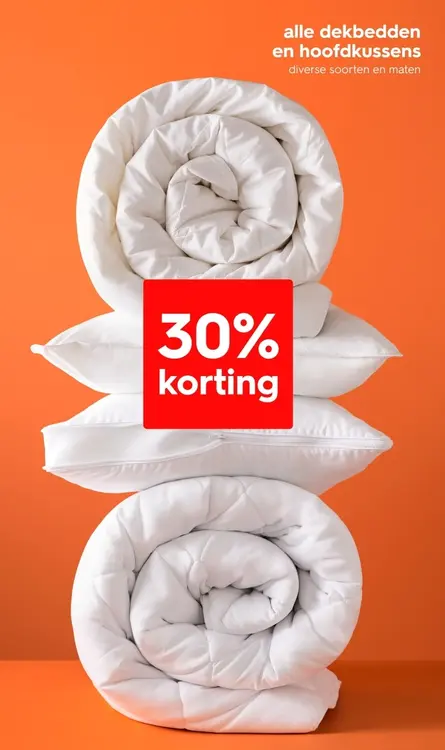 Aanbieding: Alle dekbedden en hoofdkussens
