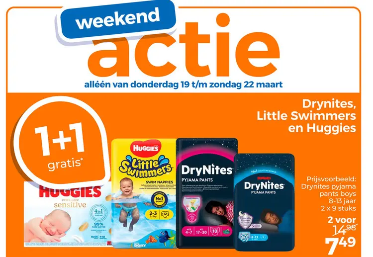 Aanbieding: Drynites, Little Swimmers en Huggies