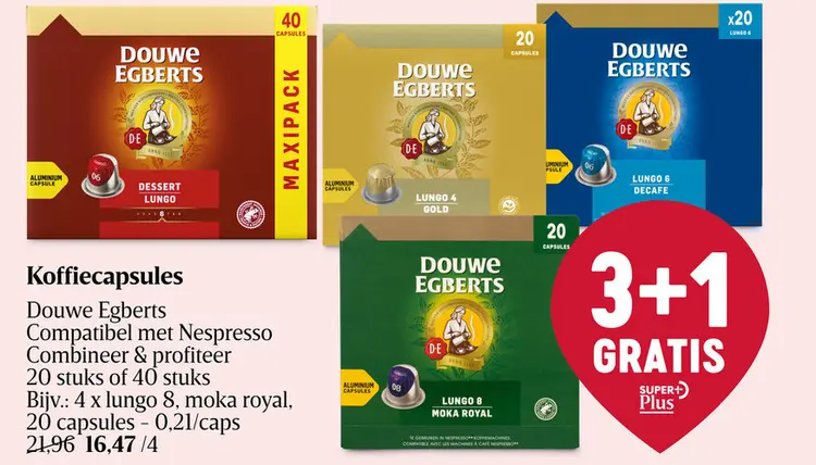 Aanbieding: Koffie | Lungo | Moka Royal 8 | Caps