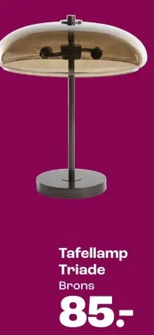 Promotie: Tafellamp Triade