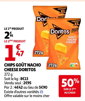 Offre: Chips goût nacho cheese