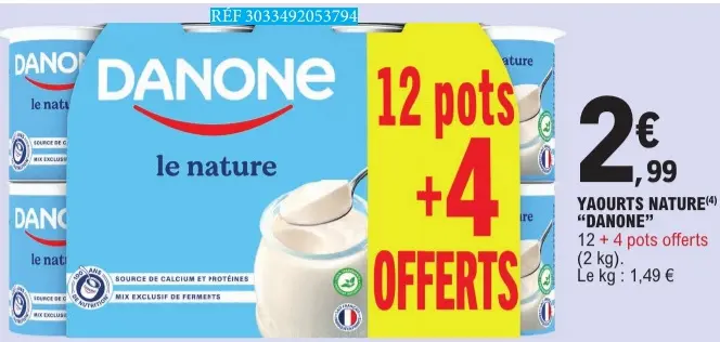 Promotie: Yaourts nature