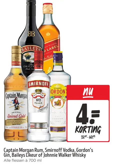Aanbieding: Diverse likeuren en sterke drank