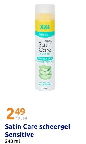 Promotie: Satin Care scheergel Sensitive