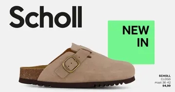 Aanbieding: Scholl Fae Clog Slippers beige Suede