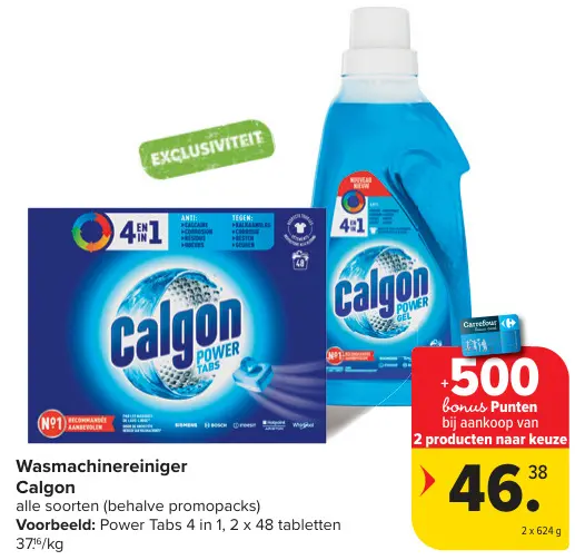 Promotie: Wasmachinereiniger Calgon