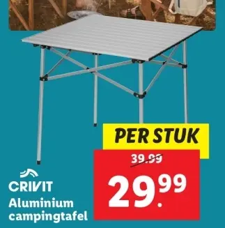 Aanbieding: Aluminium campingtafel