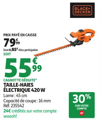 Offre: Taille-haies électrique