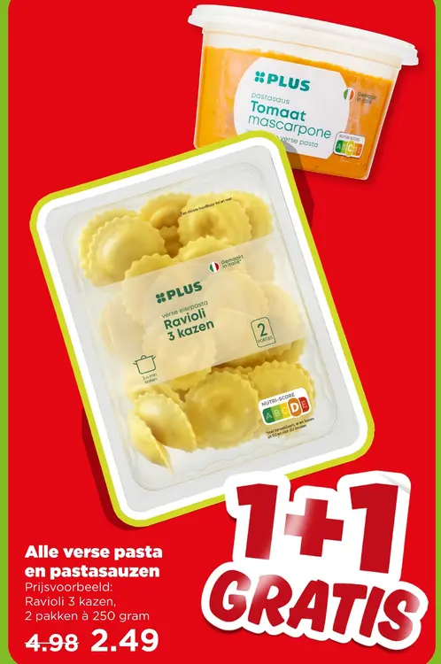 Aanbieding: Alle verse pasta en pastasauzen