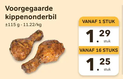 Promotie: Voorgegaarde kippenonderbil