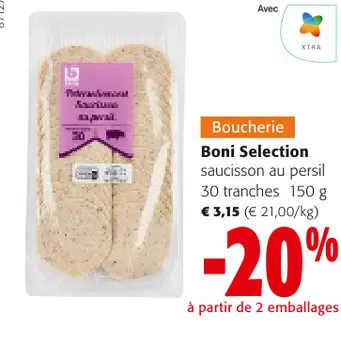 Offre: Boni Selection saucisson au persil