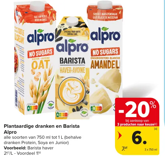 Promotie: Plantaardige dranken en Barista